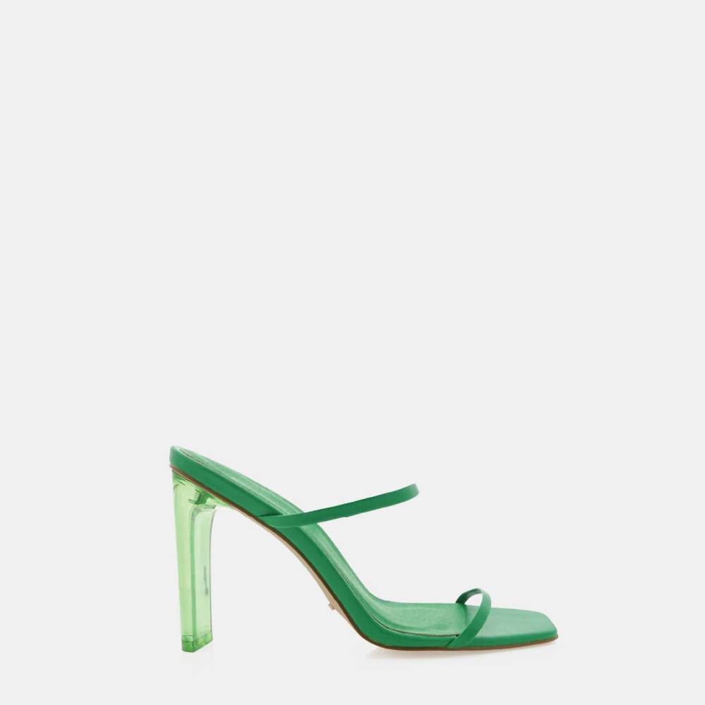 NEW BILLINI yasara block heeled mule in green